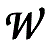 Letter W Monogram