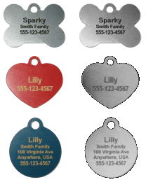 Engraved Pet ID Tags